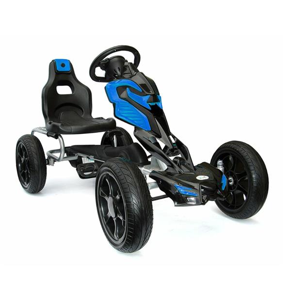 Thunder Eva Rubber Wheel Go Kart Blue