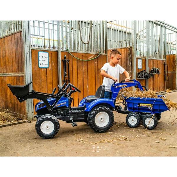 New Holland loader diggerand Maxi tipping trailer F3090W