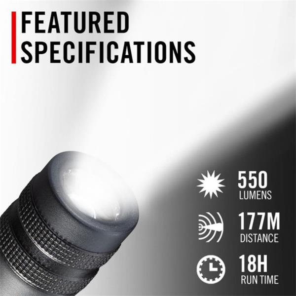 Coast 3 X Aaa Waterproof Hand Torch (550 Lumens)
