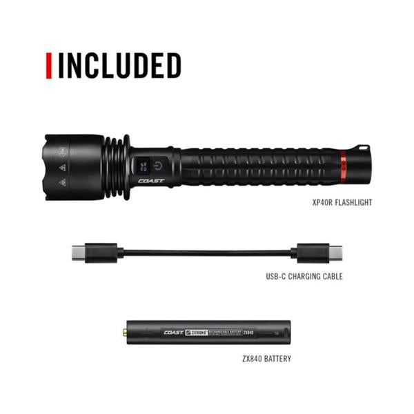 Coast 1 X Zx840 Rechargeable Hand Torch (8000 Lumens)