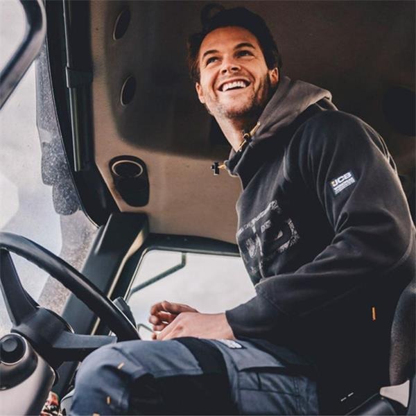 JCB Workwear Horton Hoodie Black/Grey
