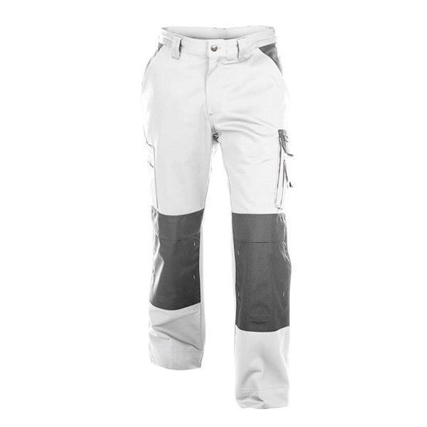 Dassy BOSTON Two-Tone Painters/Decorators Work Trousers White/Grey