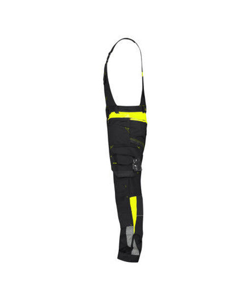 DASSY Ulsan Brace overall with stretch and knee pockets Black/Fluo yellow
