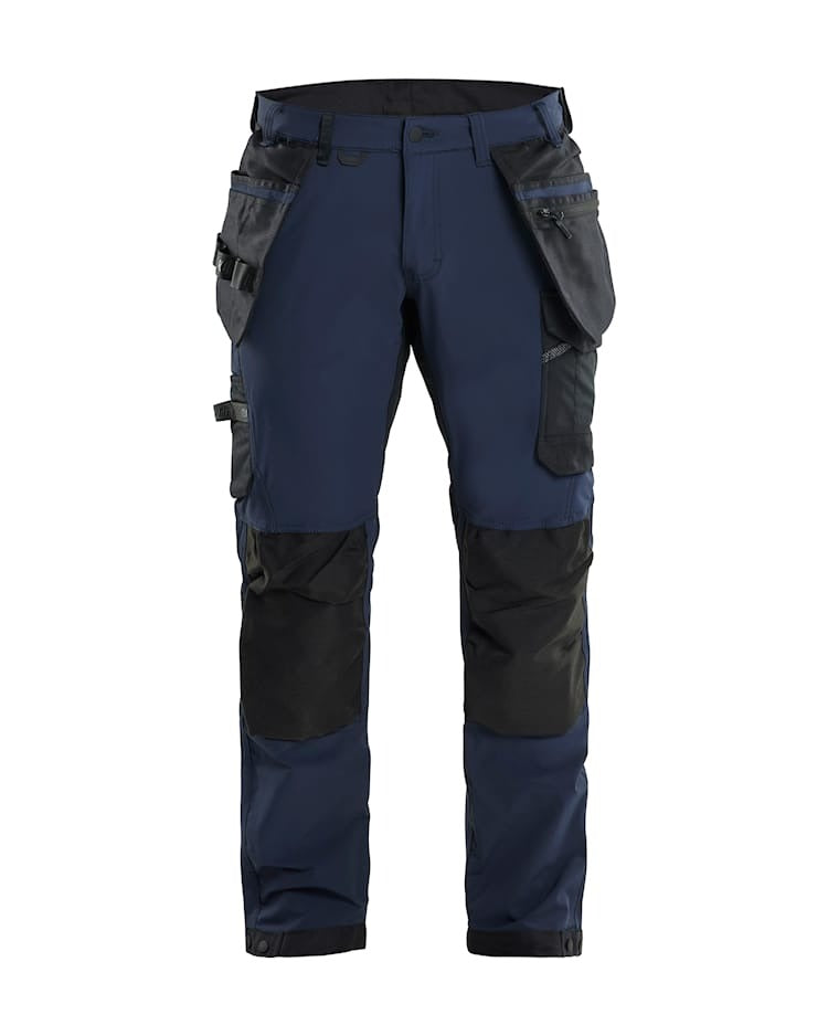 175018328600 Craftsman Trousers With Stretch, Dary Navy Blue