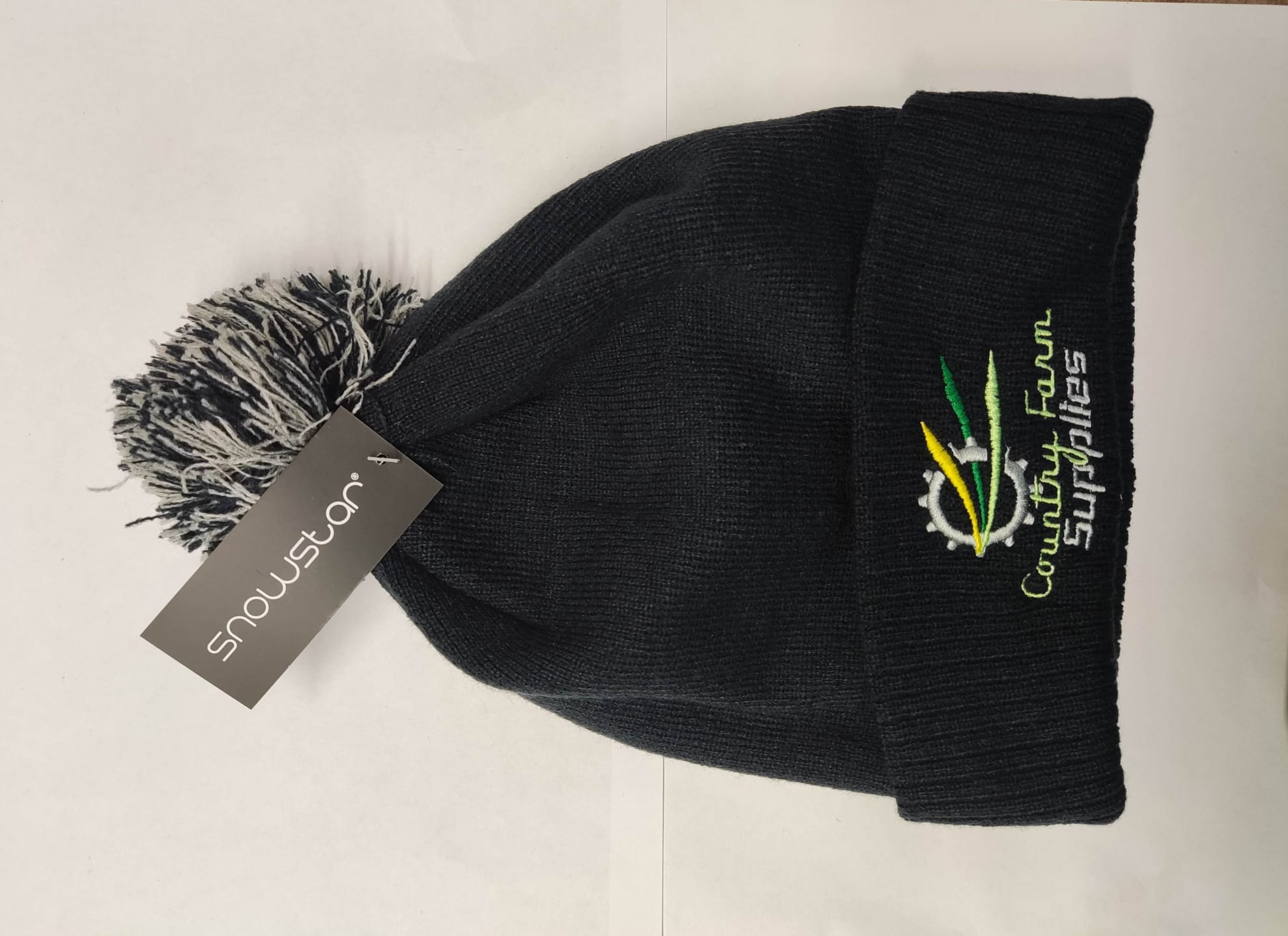 CFS Beanie Hat - Black Bobble KIDS