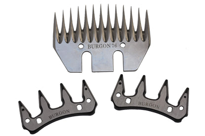Burgon and Ball Shearing Comb 76mm &amp; 2 Cutters