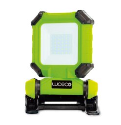 LUCECO RECHARGEABLE CLAMP WORK LIGHT 2H 45MIN ON HIGH OUTPUT 7 HOURS ON LOW OUTPUT