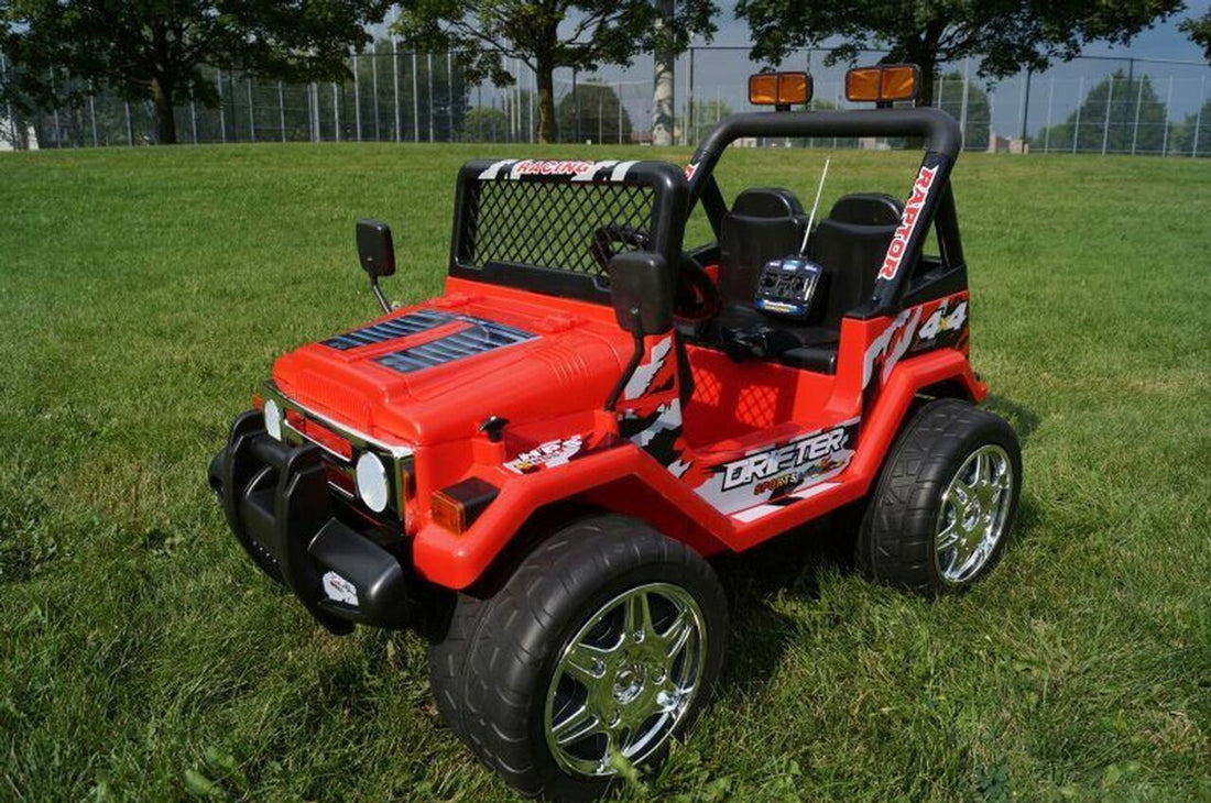 Drifter Raptor Powerful 12V Electric Ride on Jeep (Red)