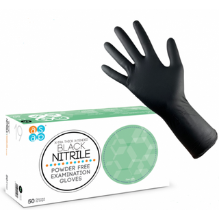 BLACK NITRILE PF GLOVE XTRA THICK LONGCUFF