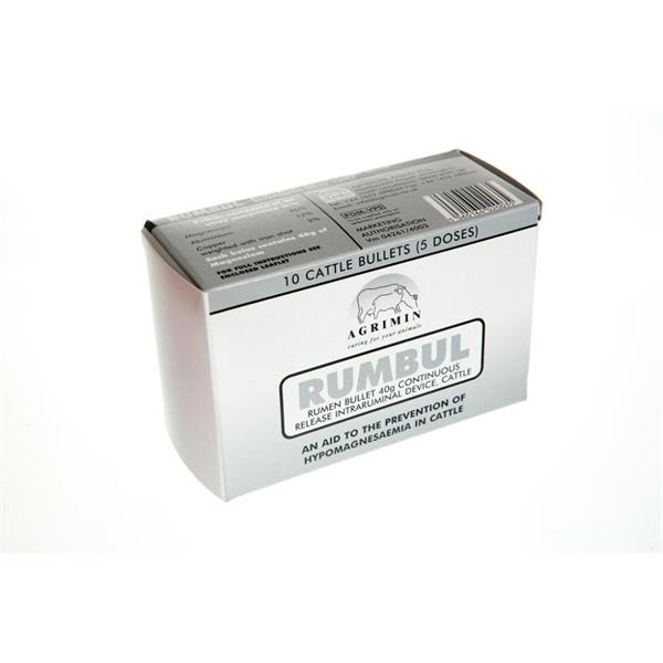 RUMBUL MAGNESIUM BULLETS CATTLE 10&