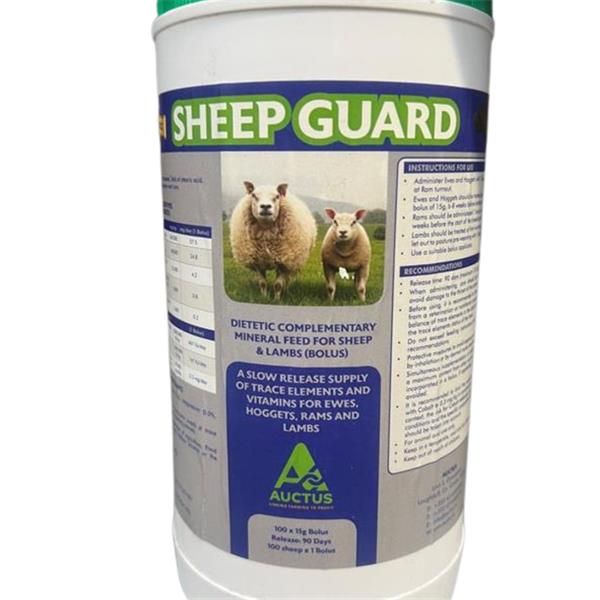 Nutritrace Sheep Guard 15g Bolus (100 / tub) – Country Farm Supplies UK