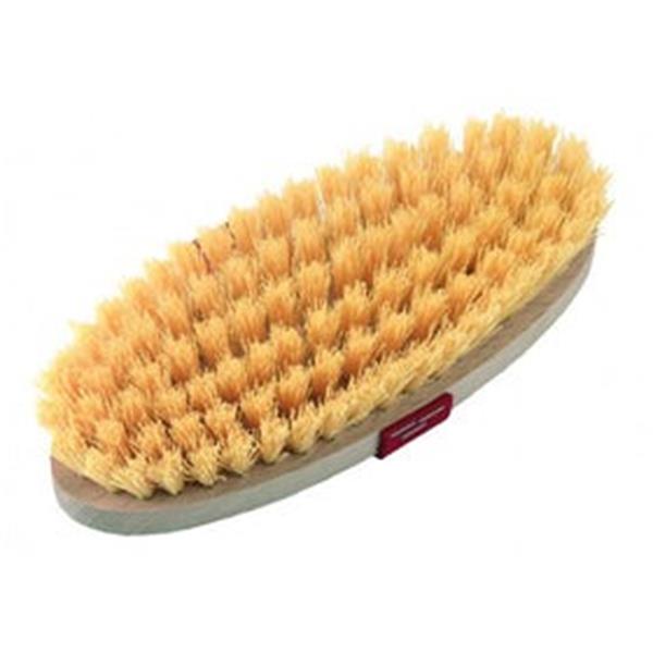 Grooming Brush Nylon Bristle &amp; Leather Strap