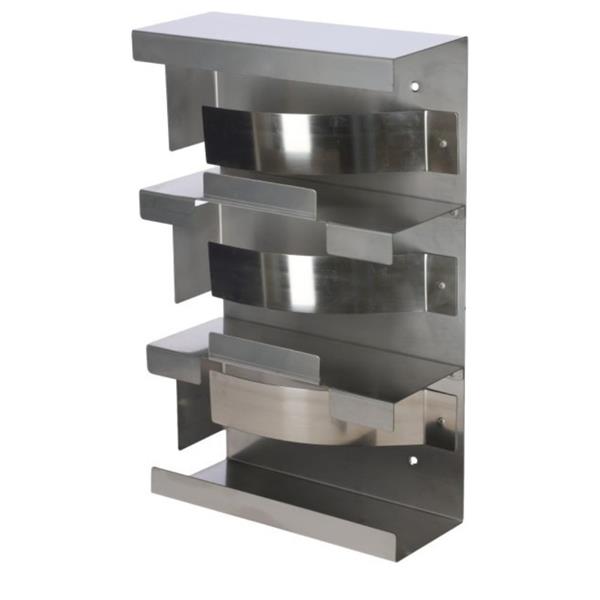Wall holder for disposable gloves 3-fold