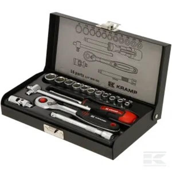 Socket set 1/4&quot; 16-pieces