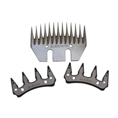 Burgon and Ball Shearing Comb 76mm &amp; 2 Cutters