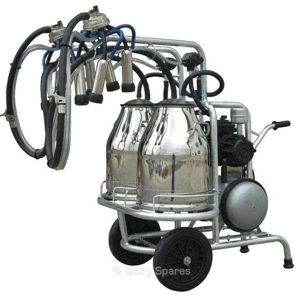Twin Mobile/portable Oil run Milking unit