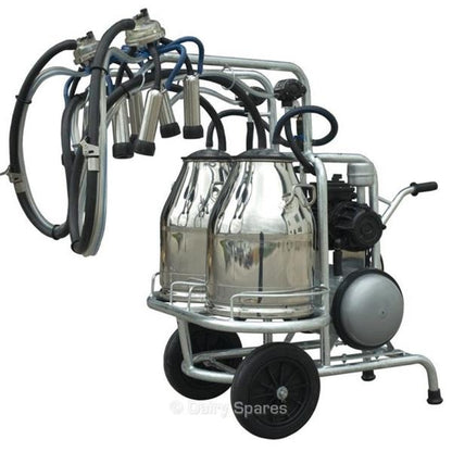 Twin Mobile/portable Oil run Milking unit
