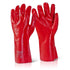 PVC Red Gauntlet Gloves