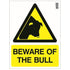 Beware Of The Bull Farm Sign
