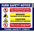 Farm Safety Notice Sign