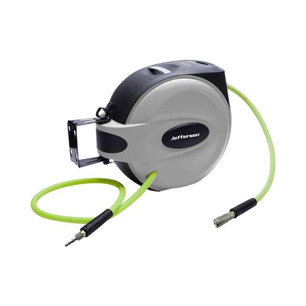 15M 3/8&quot; Auto Retracting Hose Reel With High-Vis Hybrid Hose