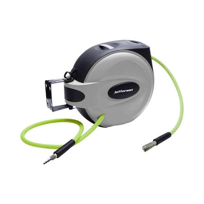 15M 3/8&quot; Auto Retracting Hose Reel With High-Vis Hybrid Hose