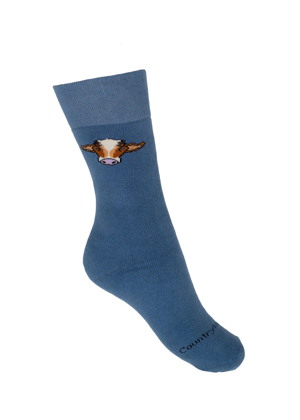 Blue Thick Crew Socks