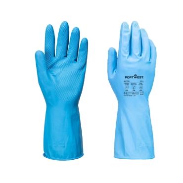 Fd Chemical B Latex Light Gauntlet (Pk12) - Blue