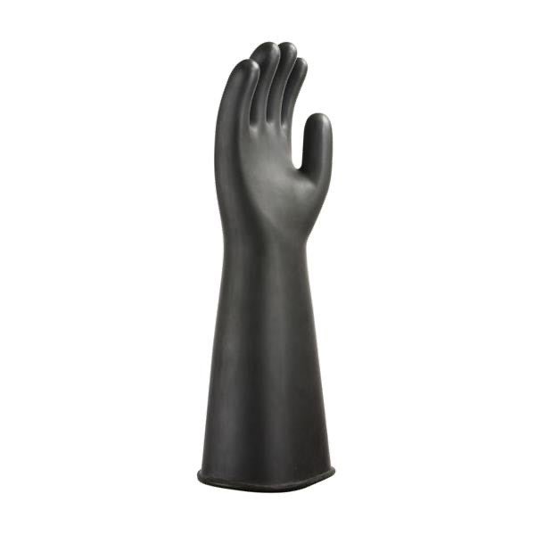 Heavyweight Latex Rubber Gauntlet - Black