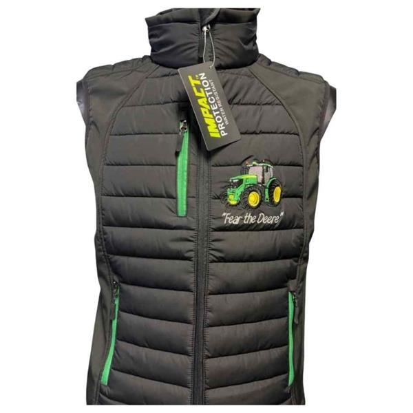 Kids Impact Hybrid Giilet Â€“ Green Tractor &amp; Tanker