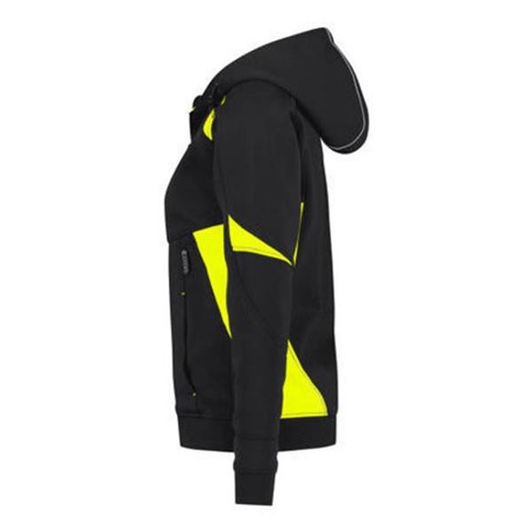 DASSY Santos Women Hooded Sweatshirt Midnight blue/Fluo yellow
