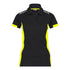 DASSY Veracruz Women Polo shirt Black/Fluo yellow