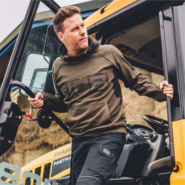 JCB Workwear Horton Hoodie Olive Green