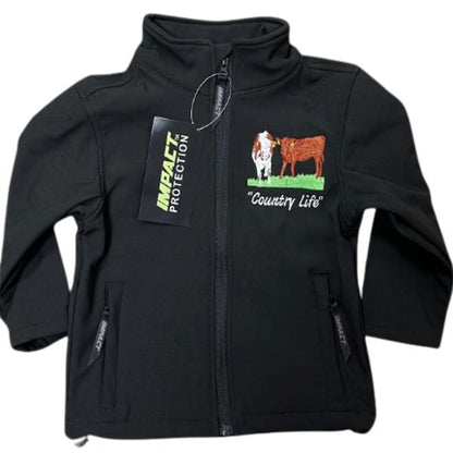 KIDS NEW IMPACT SOFTSHELL  TWO TRACTOR JACKET