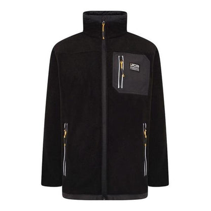 JCB Workwear Trade Fleece Full Zip, Black