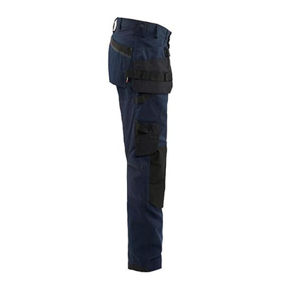BLAKLADER 175018329900 Craftsman Trousers with stretch, Dary Navy Blue