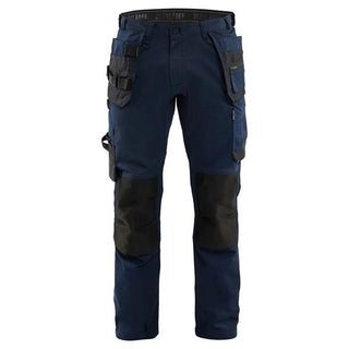 BLAKLADER 175018329900 Craftsman Trousers with stretch, Dary Navy Blue