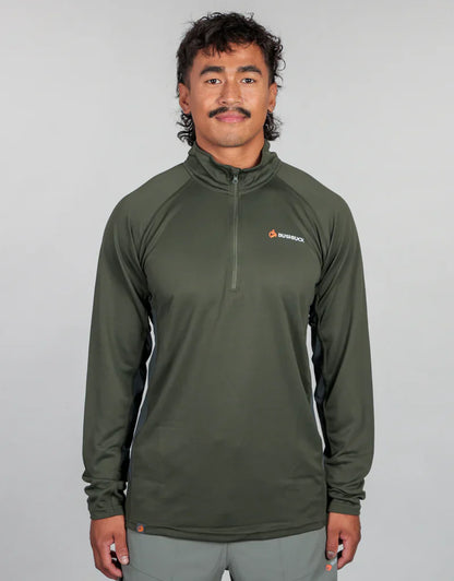 Bushbuck Apex Armour Quarter Zip Bayleaf