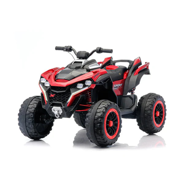 Super Power Electric Quad Ride On ATV | 24V - Red
