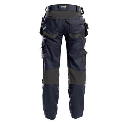 DASSY Flux (200975) Work trousers with stretch multi-pockets and knee pockets Navy/Grey