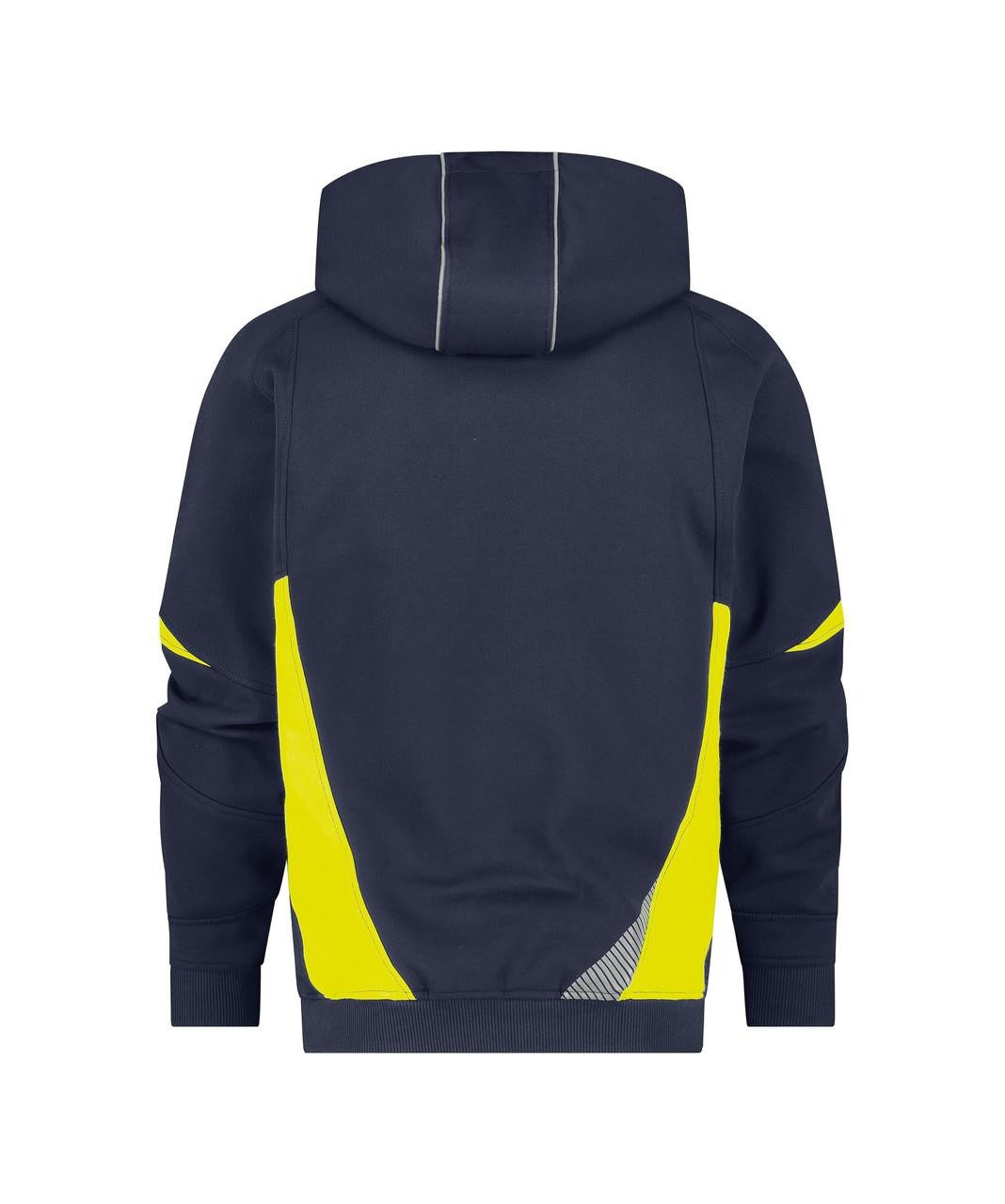 DASSY Santos Hooded Sweatshirt Midnight Blue/Fluo Yellow
