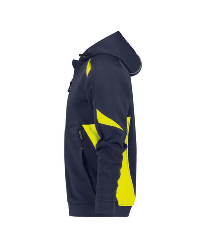 DASSY Santos Hooded Sweatshirt Midnight Blue/Fluo Yellow