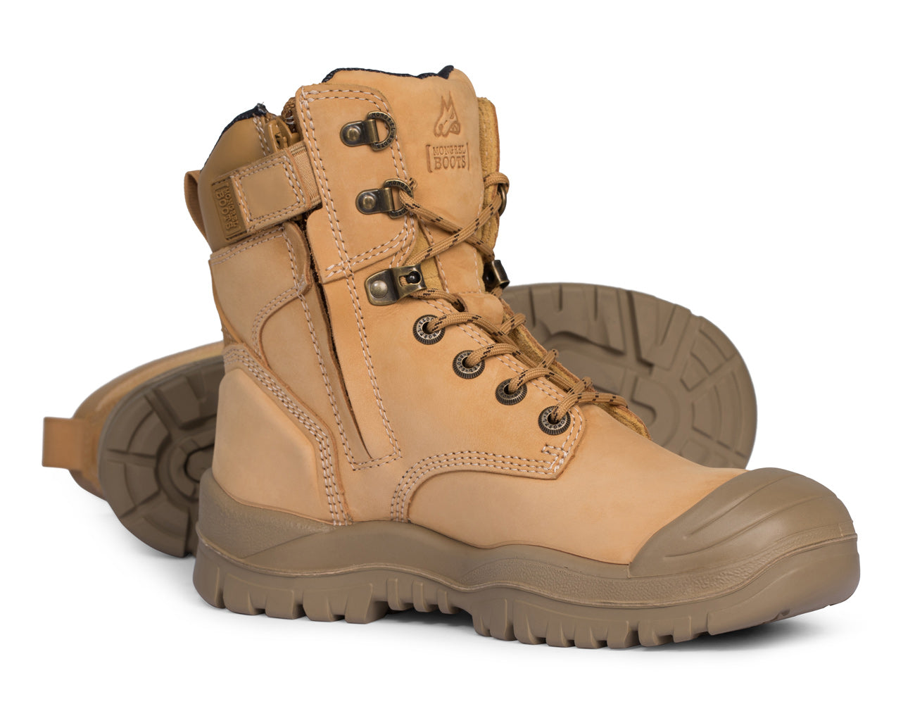 Mongrel High Leg ZipSider Boot Wheat 561050