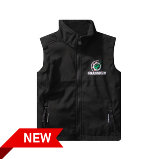 Kids Softshell Gilet Black GRASSMEN