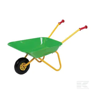 Wheelbarrow, green/white, from age 2.5