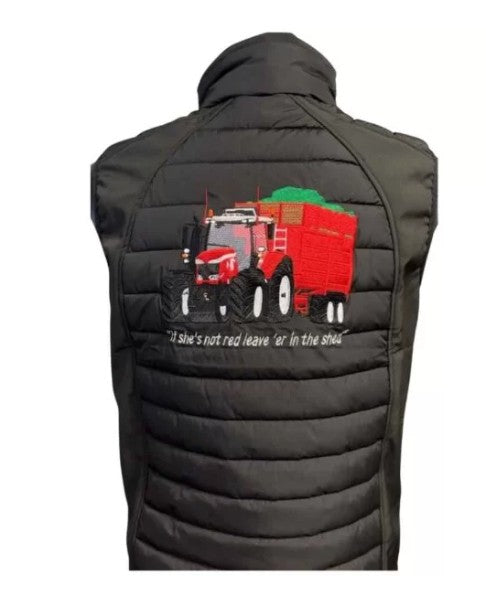 KIDS IMPACT HYBRID GILET  RED TRACTOR &amp; TRAILER