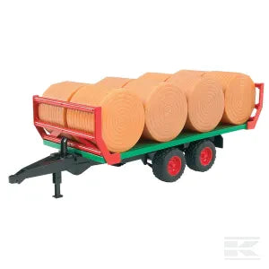 Bruder Roundbale trailer with 8 bales