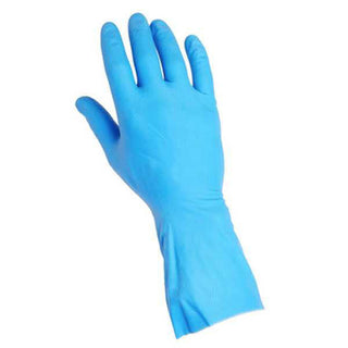 Long Cuff Blue nitrile gloves (100 gloves per pack)