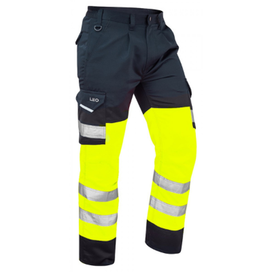 BIDEFORD CARGO TROUSER, YELLOW/NAVY