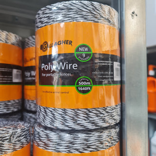 Gallagher Polywire 9 Strand 500M White